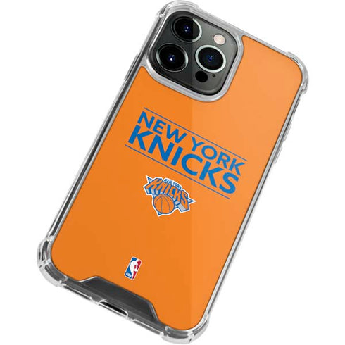 NBA New York Knicks Standard - Orange iPhone 15 Pro Clear Case